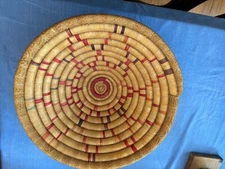Wonderful Vintage Yupik Basket.     sun design 12"