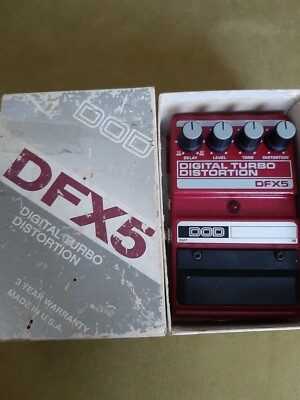 DOD Digitech DFX5 Digital Turbo Distortion Rare Vintage Guitar Effect Pedal