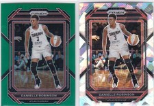 2023 Prizm WNBA CRACKED ICE & GREEN PRIZM #69 Danielle Robinson - Atlanta Dream