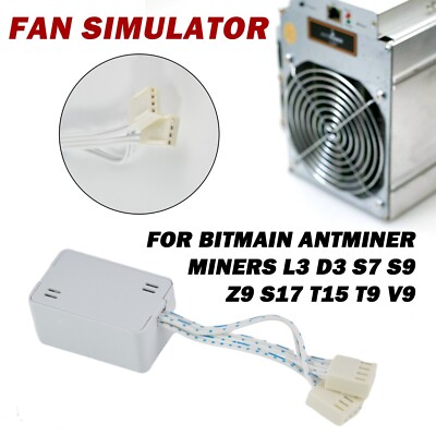 1Pc Fan Simulator For Bitmain Antminer Miners Mining L3 D3 S7 S9 Z9 S17 T15 T9
