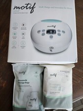 Motif Luna Double Electric Breast Pump NEW Pads, Storage Bags.