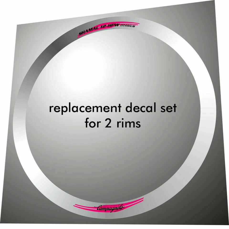 CAMPAGNOLO SHAMAL 12 HPW TITAN ERSATZ FELGENAUFKLEBER SET FÜR 2 FELGEN