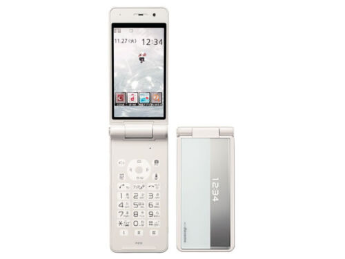 DOCOMO PANASONIC P-01E WATERPROOF JAPANESE FLIP PHONE KEITAI WHITE UNLOCKED NEW - Picture 1 of 12