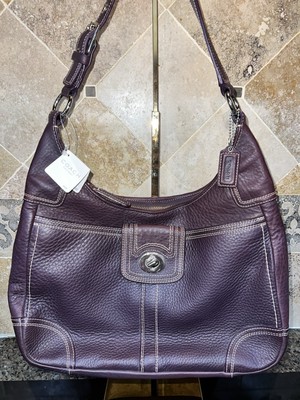 Coach NWT Hamilton Aubergine Hobo