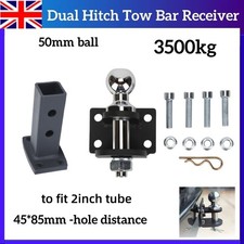 Towing Tow Bar Ball Trailer Truck Hitch Tow Receiver Lock Connector For 2" tubes