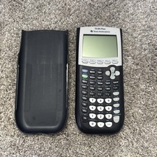 Texas Instruments TI-84 Plus Graphing Calculator Tested Working With Cover