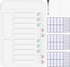 Dry Erase Chore Chart for Kids to Do List Magnetic Checklist Board Reusable RV D