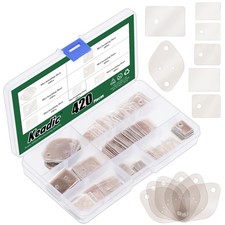 420 PCS Mica Insulating Sheet Assortment Set Thermal Transistor Insulator Pad