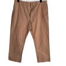 Chaps True American Chino Pants Mens 38x30 Tan Khaki Straight Leg Minimalist