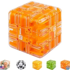 Arhdcompuly Large Labyrinth 3D Puzzle Maze Cube, Engaging Brain Teaser Ball Toy