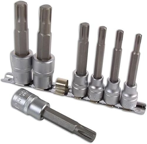 7 Piece Ribe Profile Socket Bit Set  Laser 2900