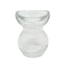 Vintage 1930s Clear Glass Glasco Reservoir Eye Wash Cup Eye Wash Bath