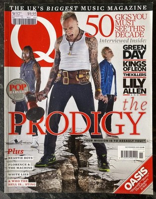 Q Britain's Biggest Music Magazine 280 November 2009 In Good Vintage Condition