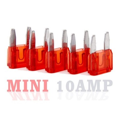 10-200pcs Red 10 Amp Mini Blade Fuses APM/ATM Short Circuit Protection Fuse US
