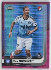 2025 Topps Chrome MLS #101 Idan Toklomati Magenta Pulsar Refractor