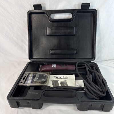 Andis AGC2 ProClip Super 2-Speed Animal Blade Clipper - Burgundy With Case