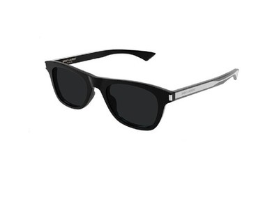 SAINT LAURENT SONNENBRILLE SL 879 (001) Acetat schwarz mit schwarzen Gläsern