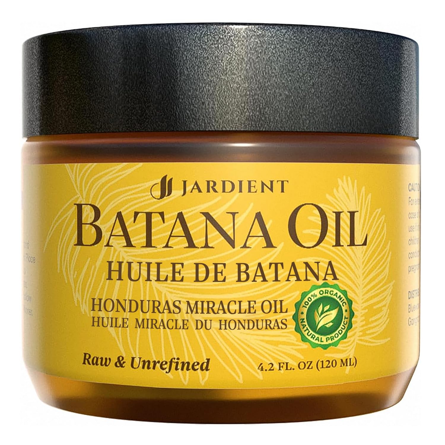 Raw Batana Oil for Hair Growth: Dr Sebi Organic Batana Oil from Honduras - 100%