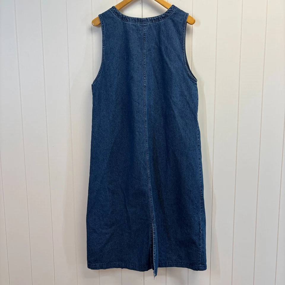 Vintage Blair Feminino Cottagecore Anos 90 Vestido Jumper Jeans Tamanho M Trad Wife Prairie - Imagem 2 de 4