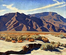 Impresión artística vintage de Lafayette Maynard Dixon 1940 American Southwest Desert