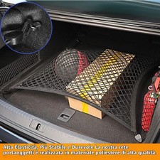 Rete Bagagliaio Auto Organizer Estensibile 140x100cm Portabagagli Multifunzione - Miniatura 2