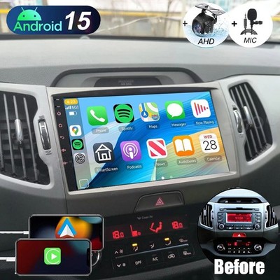 For KIA Sportage 3 2010-2016 Android 15 4+64GB Carplay Car Stereo Radio GPS Navi