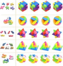 ICEPAPA, Radiergummi Kinder, 10 St&uuml;ck W&uuml;rfelpuzzle Eraser, Geeignet als