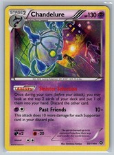Chandelure 50/114 Holo Rare Steam Siege Pokemon Lightly Played
