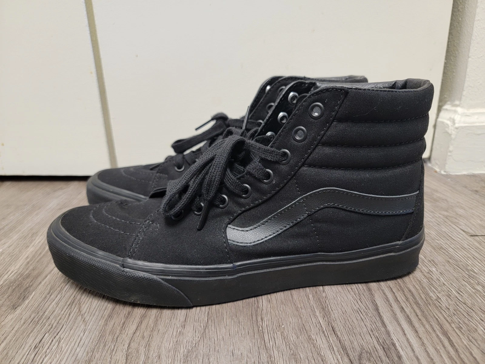 VANS Scarpe da skateboard alte Van's SK8 HI uomo donna in tela nera taglia 10 5 12