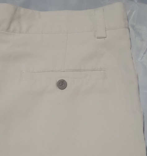 Island Shores Mens 34 100% Silk Pleated Pocket 8” Inseam Washable White Shorts - Picture 9 of 10