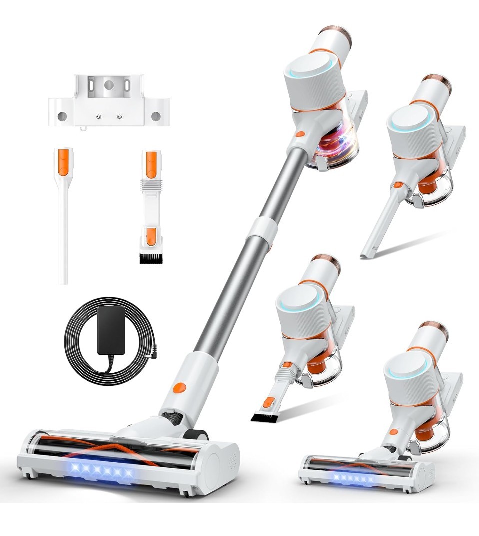 Cordless Stick Vacuum with LED Touch Screen