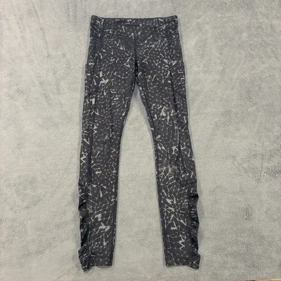 Lululemon Rush Hour Black Gray High Rise Leggings Yoga Womens Size 6