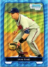 2012 Bowman - Chrome Prospects Ian Gac #BCP76 Refractor Blue Wave (RC) (I3)