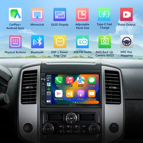 Double 2 DIN Android Auto Apple CarPlay X3 7" Car Stereo Radio Head Unit 178*100 - Picture 5 of 17
