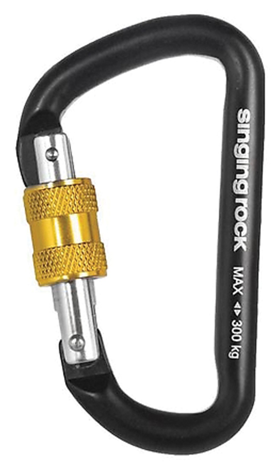 Карабин Singing Rock Mini D SG - Легкий и прочный алюминиевый аксессуар для снаряжения 3190₽