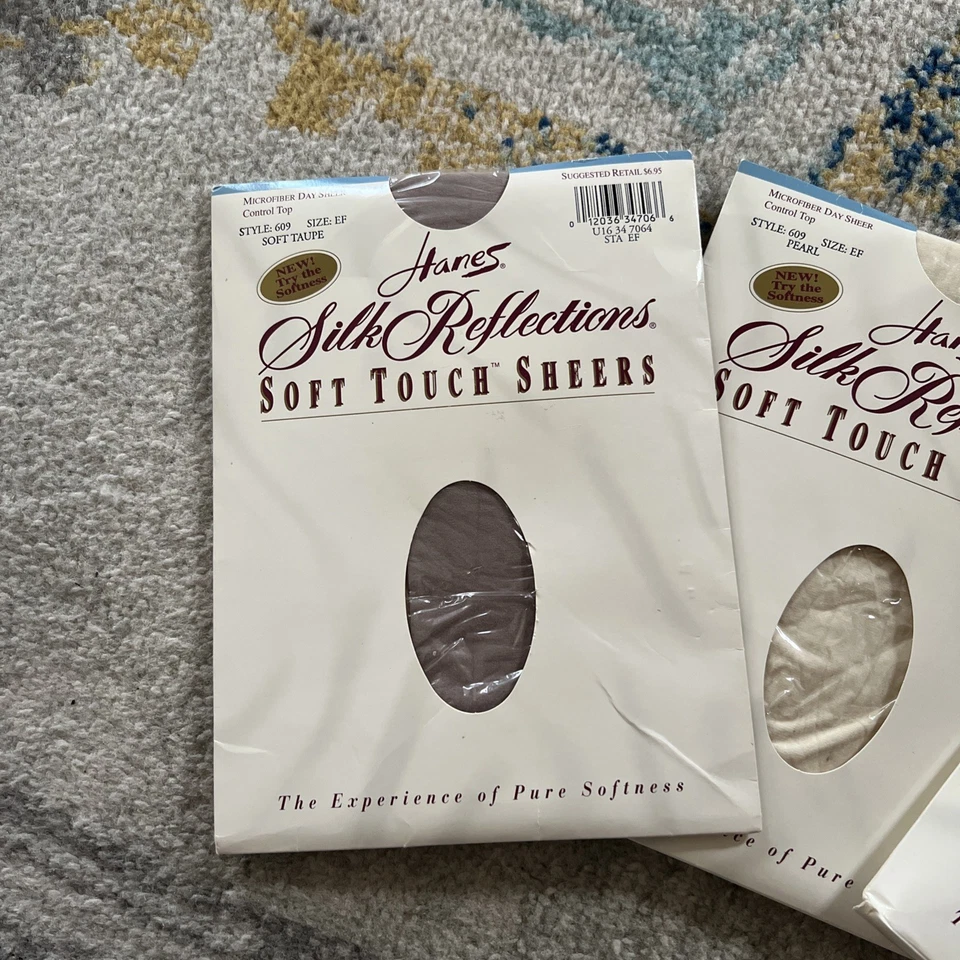 3-Hanes Silk Reflections Soft Touch Sheers Control Top Microfibra Día Transparente-EF Foto 2 de 4