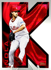 2025 Topps Series 2 Aaron Nola K Zone # KZ-25 Die-Cut Case Hit SSP Phillies
