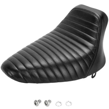 LePera Bare Bones Solo Seat - Pleated - fits 1984-1999 Harley-Davidson Softail