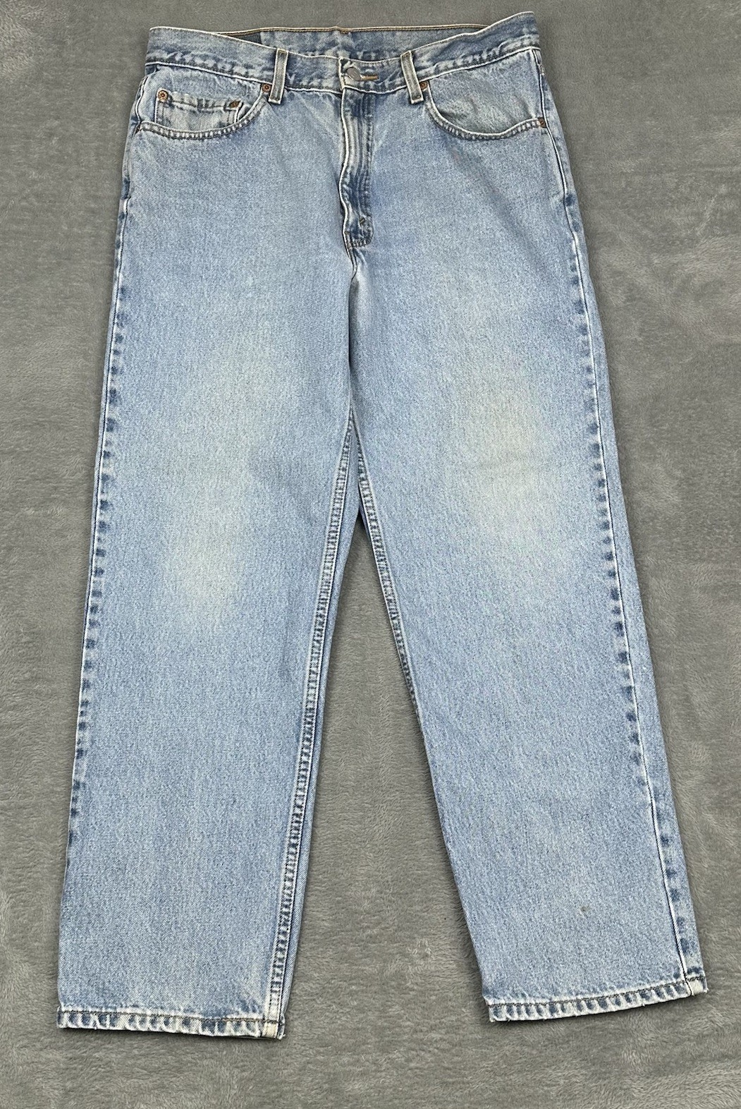 VTG Y2K Levis 550 Jeans Mens 35x30 (Fit 34x29) Blue 100% Cotton Relaxed Fit READ