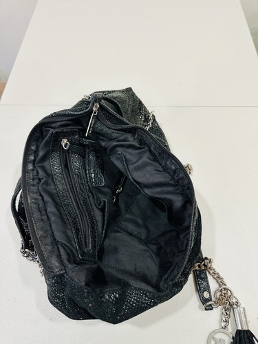 Michael Kors Schultertasche Chelsea Schlangenleder geprägt mit Kettenriemen & Quaste - Bild 14 von 15