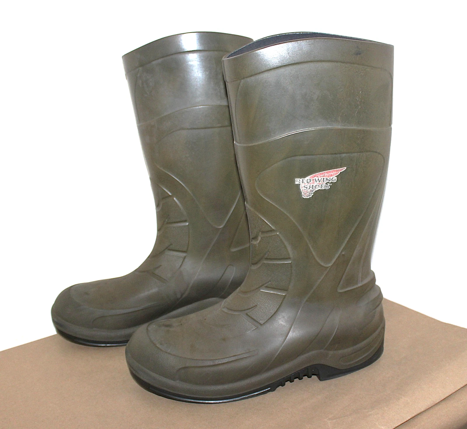 Red Wing Safety Toe Waterproof 16" tall Rubber Boots 59006 US Men's Size 13