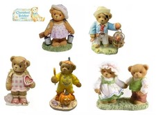 CHERISHED TEDDIES by ENESCO, HAND PAINTED, STONE RESIN, TEDDY BEAR FIGURINES