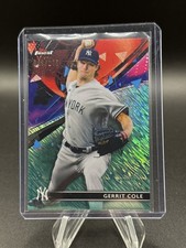 2021 Topps Finest Gerrit Cole #58 Aqua Shimmer Refractor /175 Yankees