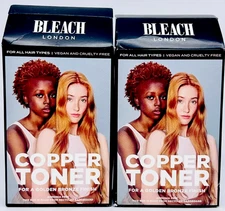 Bleach London Copper Toner Golden Bronze Finish Semi-Permanent Hair Color 2 PACK