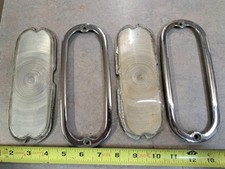 2 Original 1954 Chevrolet Front Light Marker Lens Chrome Ring Bezels 5942342 2 Original 1954 Chevrolet Front Light Marker Lens Chrome Ring Bezels 5942342