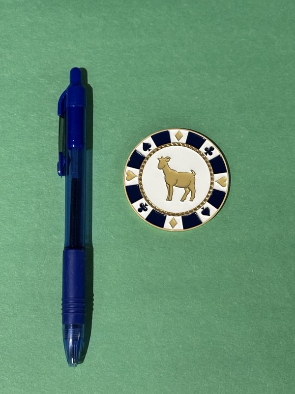 TPC Sawgrass Golden Goat Logo - Oversized BALL MARKER! RARE Top 100