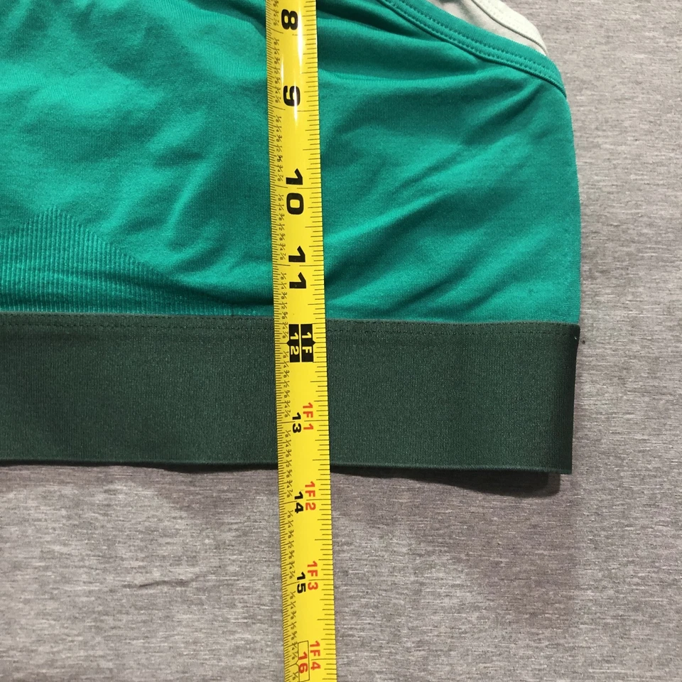 Sujetador deportivo para mujer en capas M espaguetis ocio correr gimnasio entrenamiento verde Foto 4 de 4