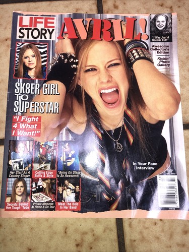 Avril Lavigne Super RARE 2003 LIFE STORY Magazine Let Go Era | eBay