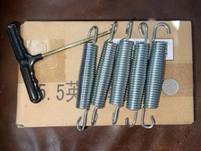 LOT OF 40 - 5.5" Trampoline Spring Steel Replacement Springs -Bonus 2 Pull Tools