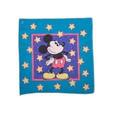 Vintage 80s Disney Mickey Mouse Woronowicz Bandana Scarf USA Made Cotton Blend
